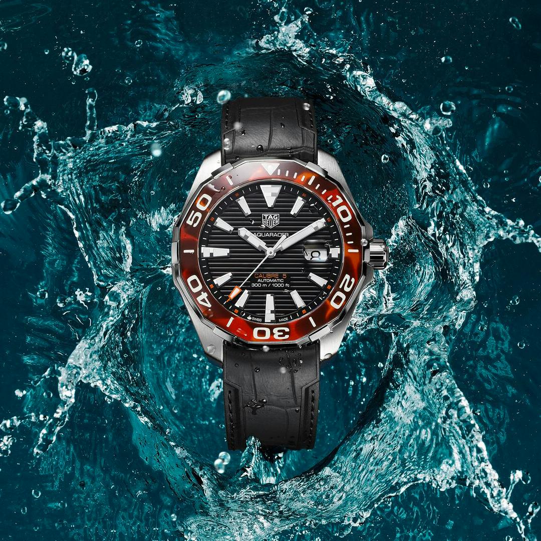 Tag heuer aquaracer clearance limited edition red bezel