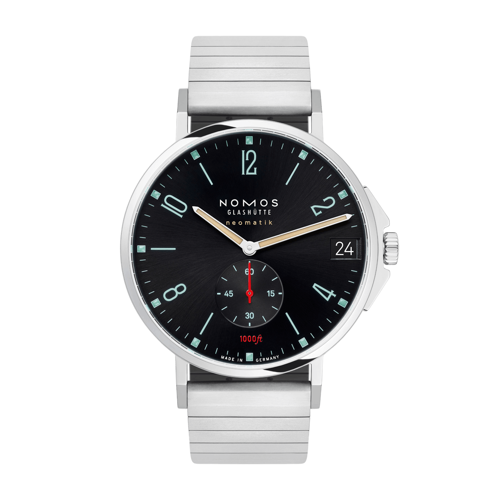 Vertical NOMOS Glashütte Tangente Sport neomatik 42 date marine black