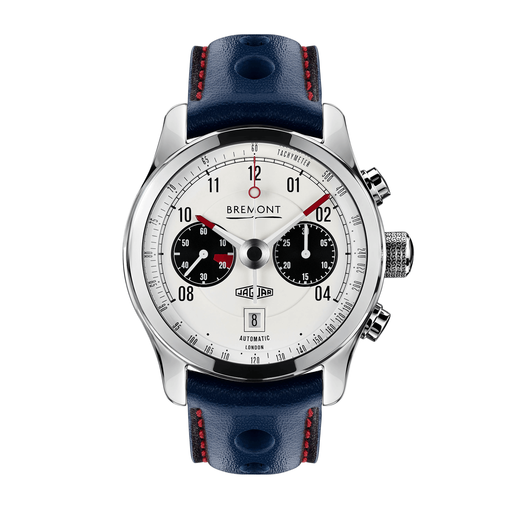 Vertical Bremont Jaguar MKII White